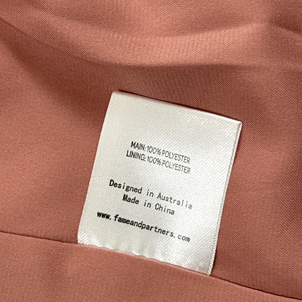 Fame and Partners Maxi Dress Womens 2 Pink Sleeveless Crossback Side Slit NWT - Picture 7 of 16
